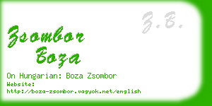 zsombor boza business card